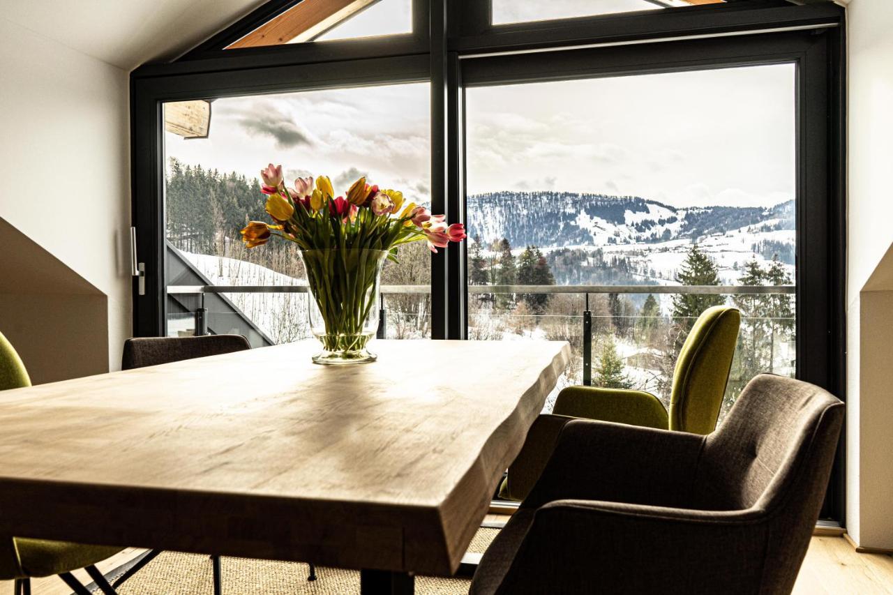 Апартаменты Alpenloft Ausblick Оберштауфен Экстерьер фото