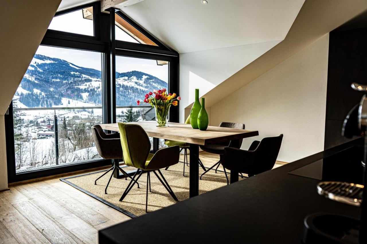 Апартаменты Alpenloft Ausblick Оберштауфен Экстерьер фото