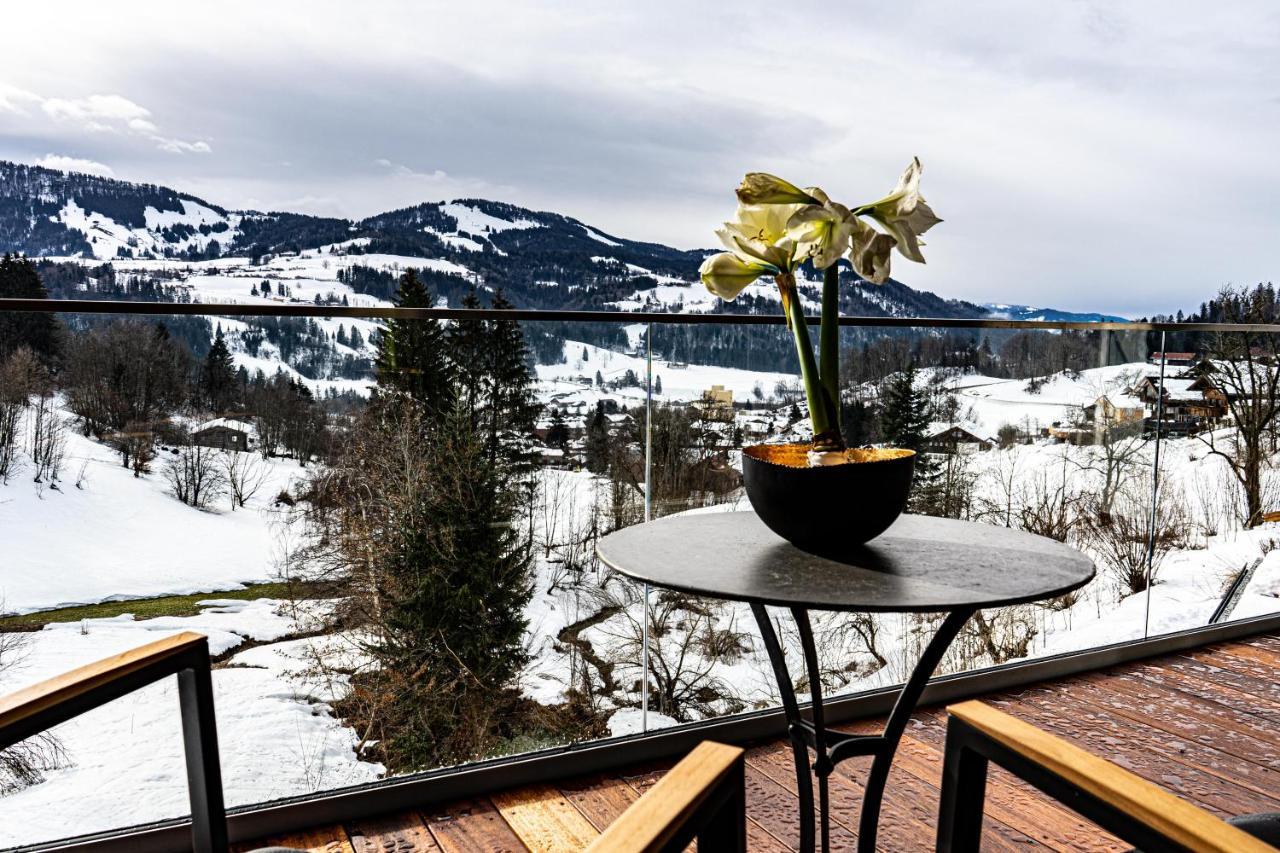 Апартаменты Alpenloft Ausblick Оберштауфен Экстерьер фото