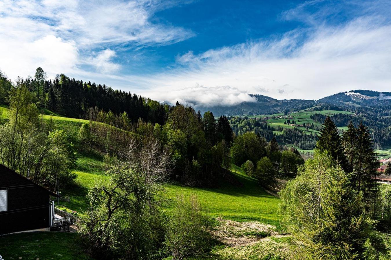 Апартаменты Alpenloft Ausblick Оберштауфен Экстерьер фото